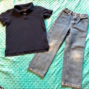 Sonoma Jeans 5 𝚂𝚕𝚒𝚖 and Uniform Polo